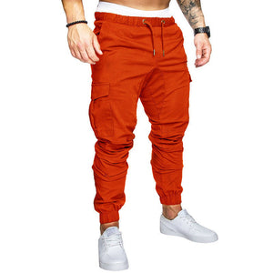 Casual Slim Fit Cargo Joggers Multi-Pocket Streetwear Pants