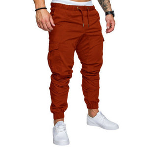 Casual Slim Fit Cargo Joggers Multi-Pocket Streetwear Pants