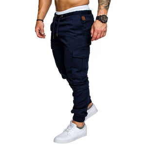 Casual Slim Fit Cargo Joggers Multi-Pocket Streetwear Pants