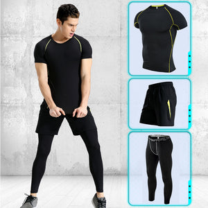 Men’s Performance Training Set Shirt & Compression Tights