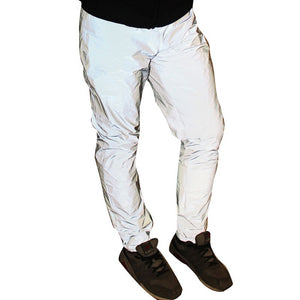 Reflective Streetwear Joggers 3M Stripe Slim Fit Pants