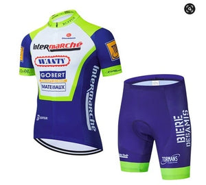 Cycling Jersey Set Purple/Green Custom Fit