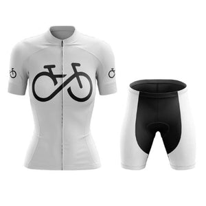 Cute Cat Print Cycling Jersey & Shorts Set Yellow