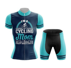 Cute Cat Print Cycling Jersey & Shorts Set Yellow