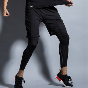 Men’s Compression Sports Leggings Full-Length Gym Tights