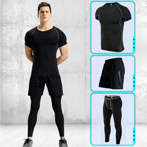 Men’s Performance Training Set Shirt & Compression Tights