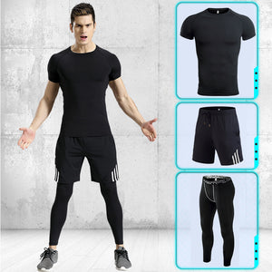 Men’s Performance Training Set Shirt & Compression Tights