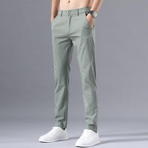 Summer Ice Silk Trousers Breathable Casual Men’s Pants