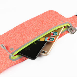 Fitness Waist Pouch Zippered Jogging & Phone Belt