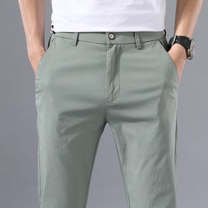 Summer Ice Silk Trousers Breathable Casual Men’s Pants