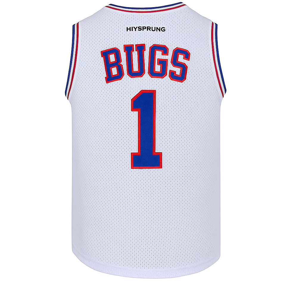 Retro Space Basketball Jersey Embroidered Mesh Vest