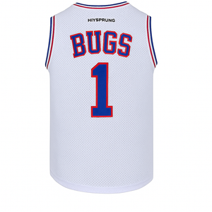 Retro Space Basketball Jersey Embroidered Mesh Vest