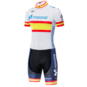 Pro Cycling Suit Rainbow Blue Edition